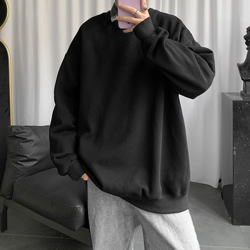 sanyamk Oversized Men Sweatshirt Comfy Pure Hoodies Summer Fleece Hooded Men Hip Hop Hoodie For Men Classic Hoody Pullover Tops white