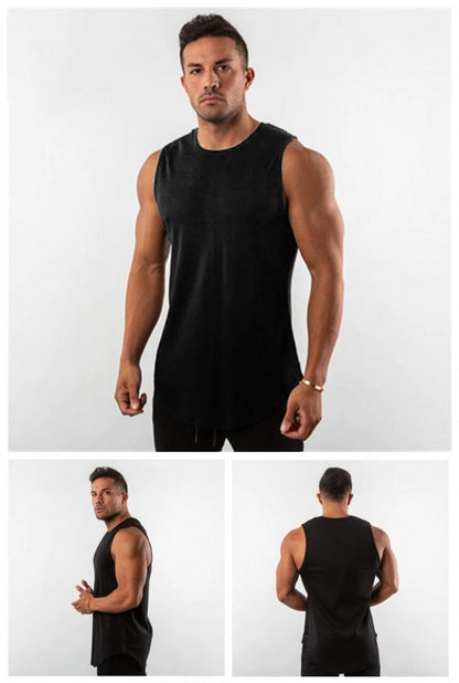 sanyamk Mens Plain Mesh Running Vest Summer Quick Dry Gym Clothing Bodybuilding Fitness Tank Top Sleeveless T Shirt Workout Singlets