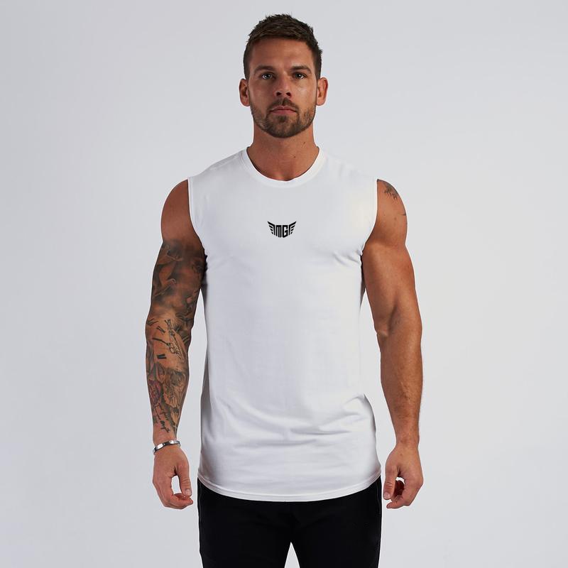 sanyamk Summer Compression Gym Tank Top Men Cotton Bodybuilding Fitness Sleeveless T Shirt Workout Clothing Mens Sportswear Muscle Vests