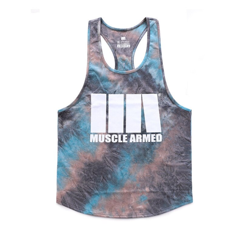 sanyamk 2022 Summer Camouflage Tank Top men Brand Gyms  Vest Fitness Singlet Sling Vest Bodybuilding sport Tank Top sleeveless Shirt men