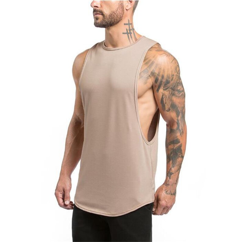 sanyamk Running Shirt Men Tank Tops Sport O-neck Sleeveless T-shirt Gym Clothing Training workout Vest Breathable Sportswear Jerseys