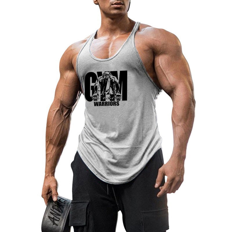 sanyamk Summer Y Back Gym Stringer Tank Top Men Cotton Clothing Bodybuilding Sleeveless Shirt Fitness Vest Muscle Singlets Workout Tank