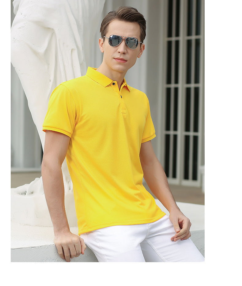 sanyamk Men 2022 Summer Brand New Business Casual Style Polo Shirts Men Short Sleeve Fashion Slim Solid Color Polo Shirt Tee Shirt Men