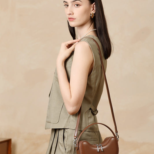 Super fire summer versatile dumpling bag exquisite leather apple ingot bag shoulder handbag