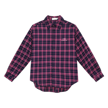 sanyamk Skater Boy Outfits American Simple Men's Plaid Shirt Loose Retro Casual All-Match Long Sleeve Coat for Men