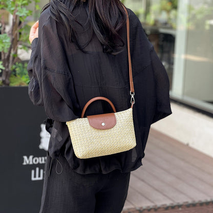 SANYAMK 2025 Woven straw bag women's popular new messenger bag summer versatile single shoulder portable Popular style work hand bag