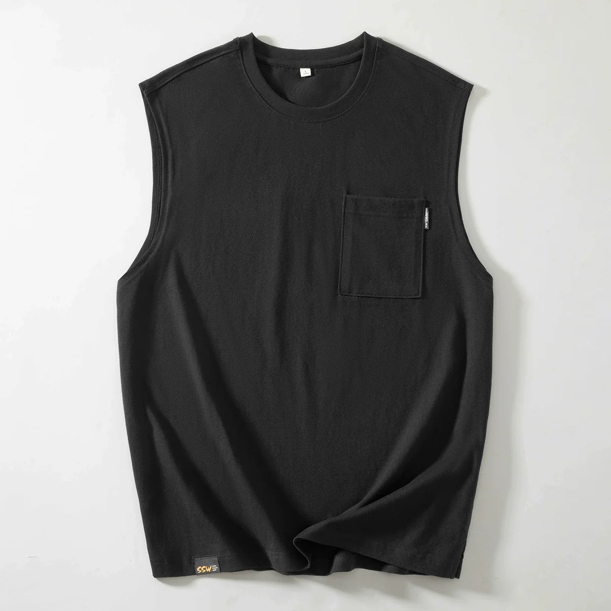 Bonsir High Street Youth Pocket Loose T-shirt Sports Vest Tank