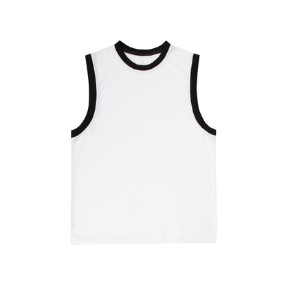 sanyamk non binary outfits American Retro Contrast Color Vest Loose Couple Sleeveless T-shirt Stacked Item Trendy Simple All-Match Top for Men