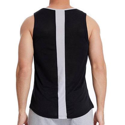 sanyamk 2022 NEW Bodybuilding Tank Tops Gym sleeveless Fitness Shirt men summer Running undershirt Elastic quick-drying Sports Vest men