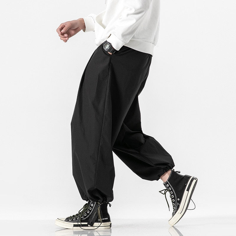 Bonsir Gray, Black, Autumn And Winter New Nine Points Pants Men's New Casual Sweatpants Loose Pants