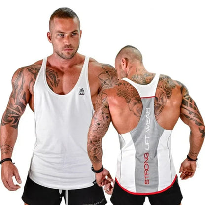 sanyamk Mens Bodybuilding Tank top Gyms Fitness sleeveless shirt 2024 New Male Cotton clothing Fashion Singlet vest Undershirt