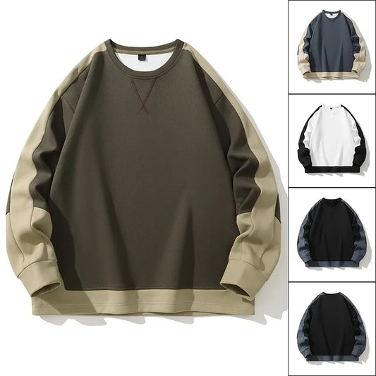 sanyamk Autumn/Winter New Men's Sweater High Quality Large Round Neck Pullover Sweater Coat for Men