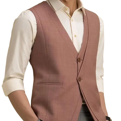 sanyamk  -  Spring and Autumn New Product European and American Fashion Casual Men's High Quality Suit Vest Dress