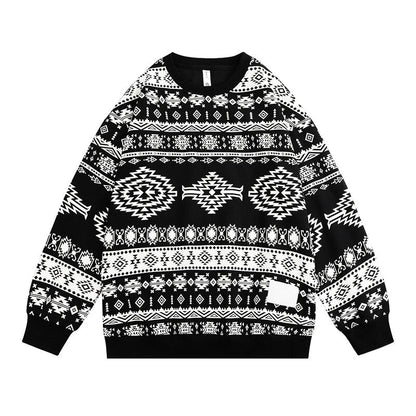 Bonsir Spring Oversize Vintage Sweatshirt Coat Print Baggy Pullovers Men Fashion Korean Causal Hoodies Jacket Clothing Male Female 4XL
