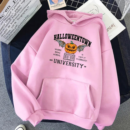 sanyamk Halloween Town Pumpkin Party Hoodies Male Loose Casual Pullovers Comfortable Fashion Autumn Winter Sweatshirts Fleece Men Hoodie