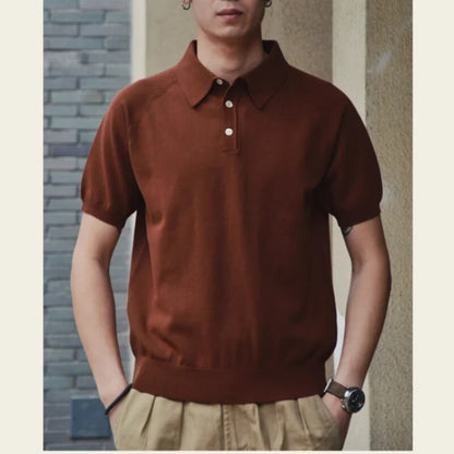 sanyamk Men's Polo Shirt Short Sleeves Business Casual Style Summer Vintage Unisex Clothes