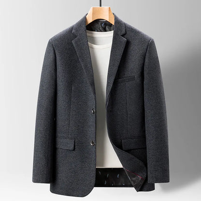 sanyamk Men Clothing High Quality Blazer Men's British Style Simple Fashion Casual Party Wear Gentleman's Suit Fitted Jacket