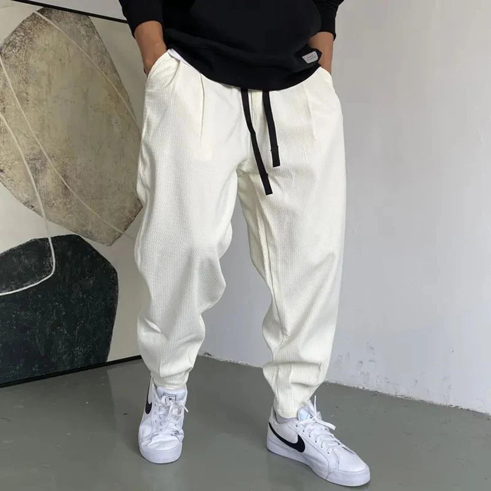 Bonsir Japanese Streetwear Hip Hop Sweatpants American Casual Oversize Jogging Pants Harajuku Sport Joggers Harem Trousers Men Clothing