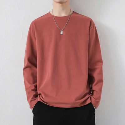 sanyamk  -   Spring Summer Men Basic Solid Color T-Shirts Mens  Slim Fit Soft Tops Tees Male Oversized Plain TShirts M-5XL