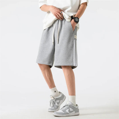 Bonsir Beach Shorts Men Summer Solid Casual Short Men Loose Drawstring Hip Hop Korean Shorts Men Streetwear Shorts Men Joggers