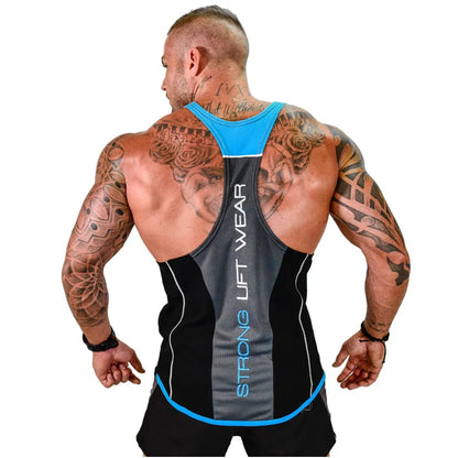 sanyamk Mens Bodybuilding Tank top Gyms Fitness sleeveless shirt New Male Cotton clothing Fashion Singlet vest Undershirt vest for men