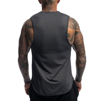 sanyamk 2022 NEW Summer bodybuilding Fitness Tank Tops Workout quick-drying Sleeveless shirt men pure color Sports undershirt men Vest