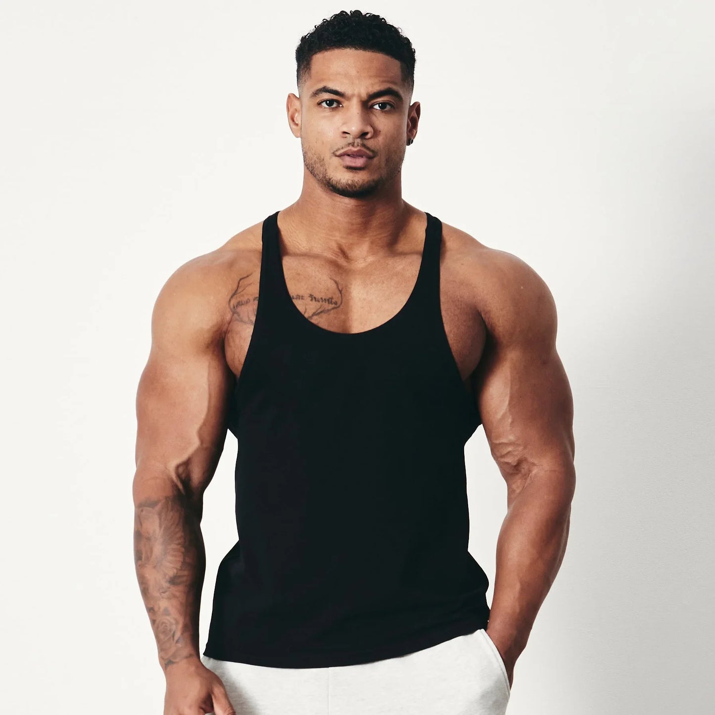 sanyamk Summer Tank Tops Casual Popular Men's Clothing 2024 Basketball Outdoor Exercise Clothes Gym T-Shirts for Man Large Size Tank Top