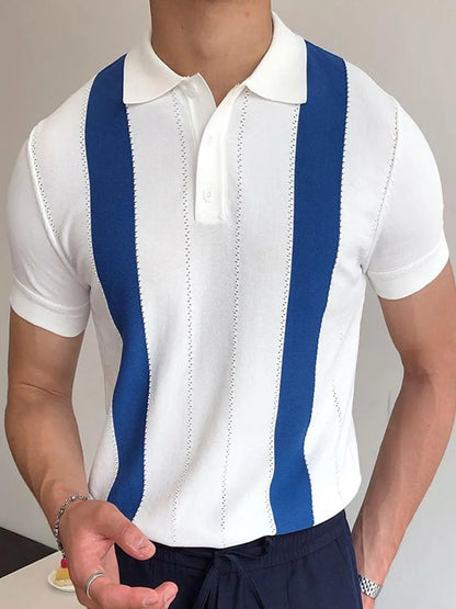 sanyamk Summer Classic Button Polo Men Shirts Short Sleeve Print Turn Down Collar Men Pullover Tops Casual Male Streetwear Clothing