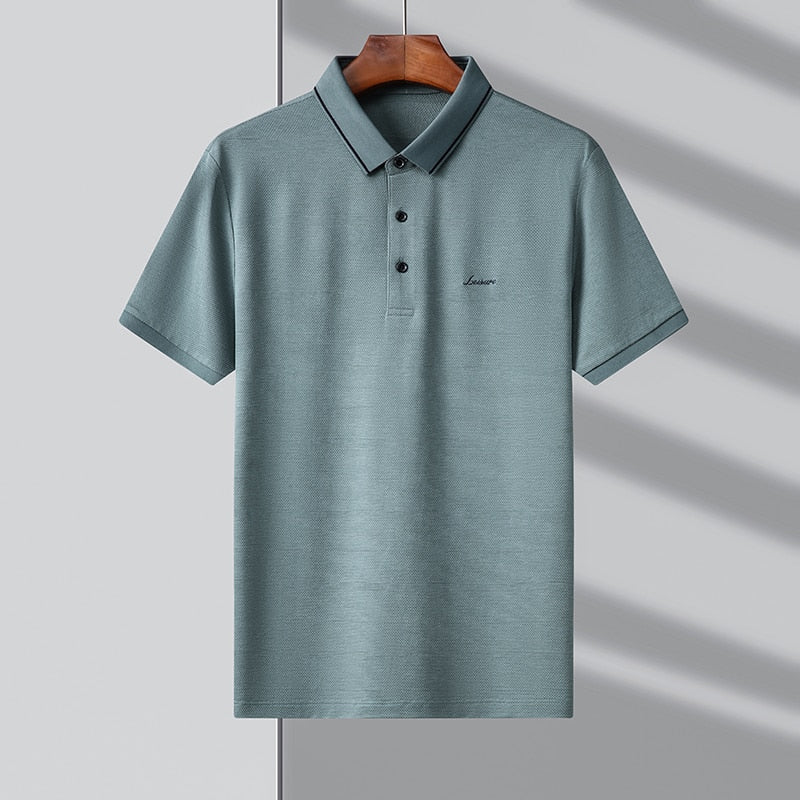 sanyamk Top Grade Brand Designer Luxury Summer Polo Shirt Men Design Plain Simple  Short Sleeve Casual Fashions Mens Clothes 2022