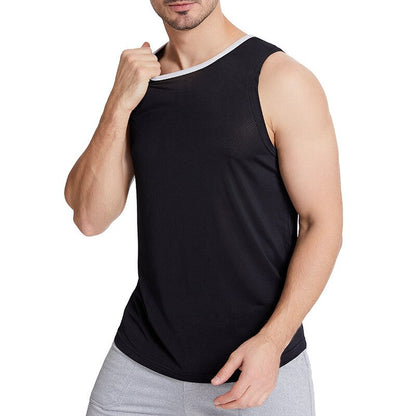 sanyamk 2022 NEW Bodybuilding Tank Tops Gym sleeveless Fitness Shirt men summer Running undershirt Elastic quick-drying Sports Vest men