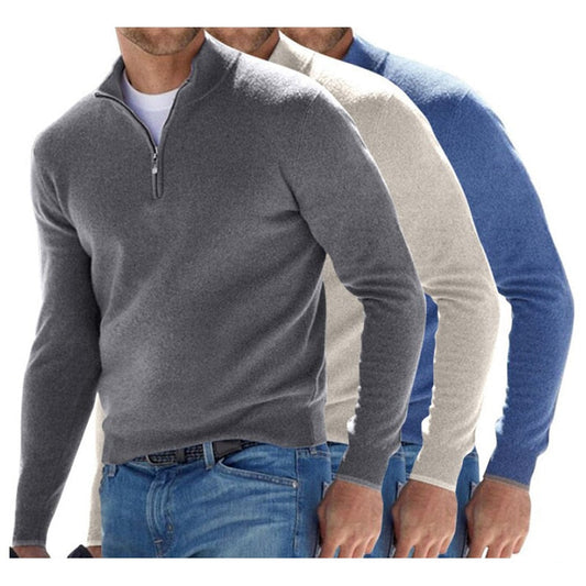 sanyamk Large Size Base Shirt Spring Autumn European American Hot Selling Long Sleeved Cashmere Sweater Clothes Men's Quality Pullover