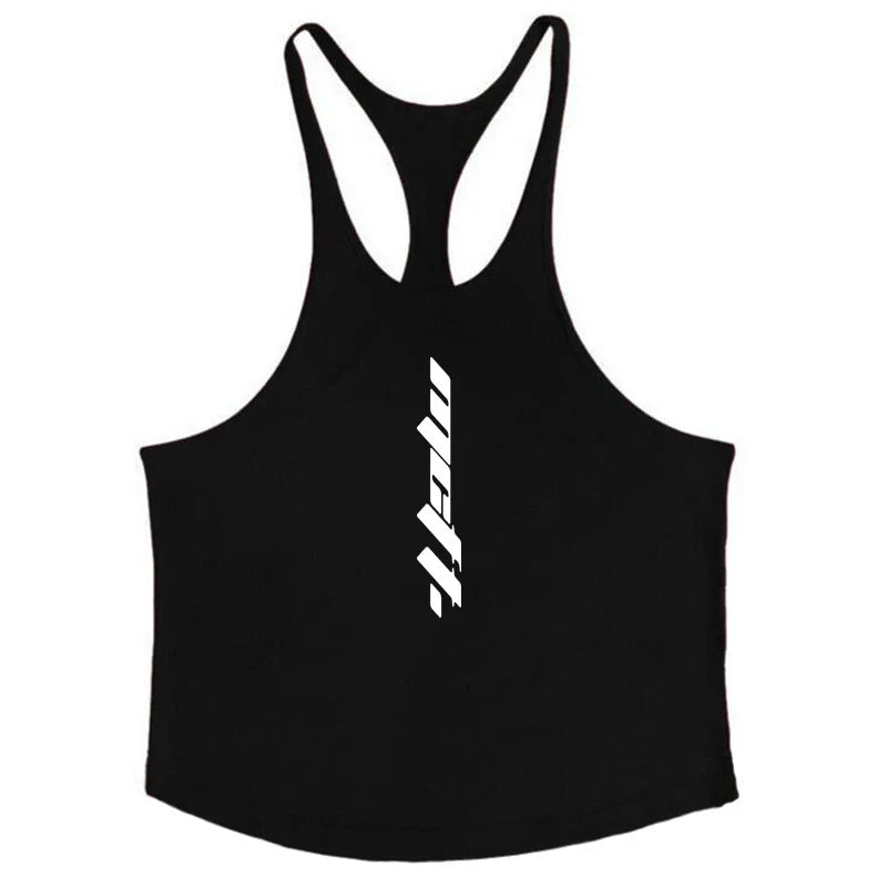 sanyamk Mens Gym Clothing Bodybuilding Tank Tops Fitness Training Sleeveless Shirt Cotton Muscle Running Vest Casual Sports Singlets