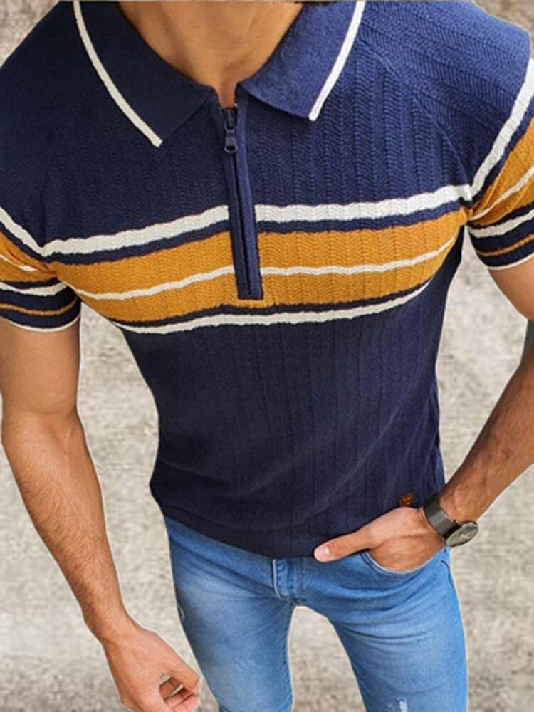 sanyamk trendy mens fashion mens summer outfits dope outfits mens street style mens spring fashion aesthetic outfits menSpring Contrast Striped Business Polo Shirts For Men Casual Turn-down Collar Man Top Tee Summer Short Sleeve Button T-shirt