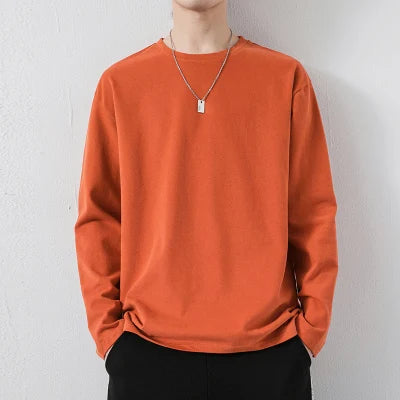 sanyamk  -   Spring Summer Men Basic Solid Color T-Shirts Mens  Slim Fit Soft Tops Tees Male Oversized Plain TShirts M-5XL