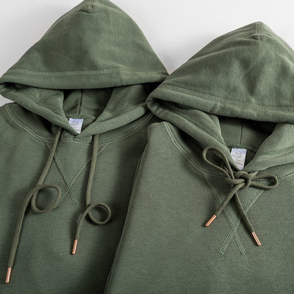 Bonsir Moss Green Casual Hoodies Sweatshirts Fashion Solid Color Hip Hop Streetwear Hoody Clothing Hoodies for Men And Women