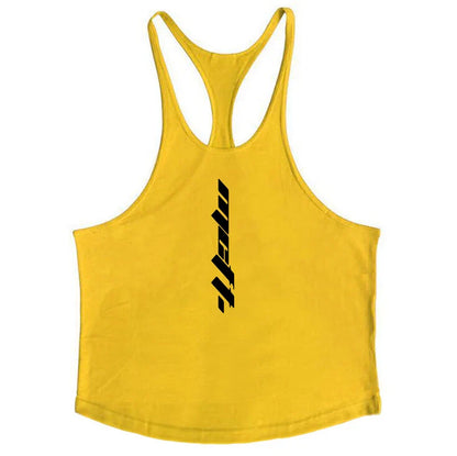 sanyamk Mens Gym Clothing Bodybuilding Tank Tops Fitness Training Sleeveless Shirt Cotton Muscle Running Vest Casual Sports Singlets