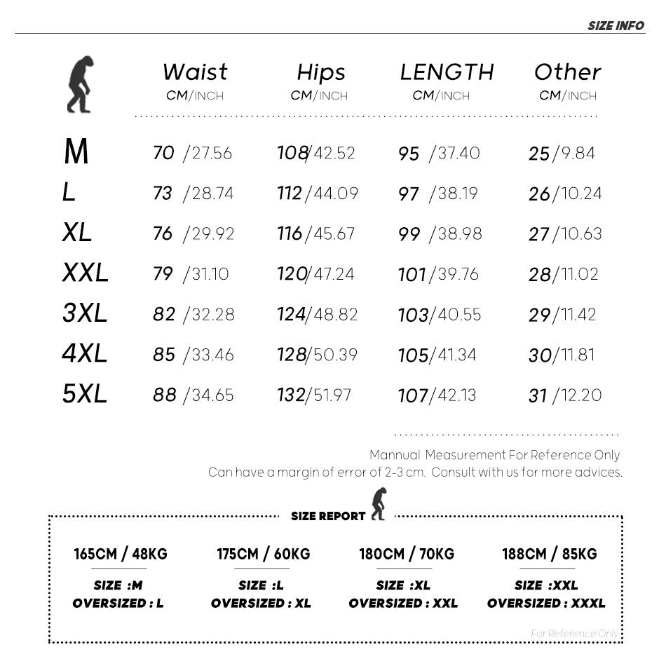 Bonsir High Street Men's Large Pocket Cargo Pants Fashion Design Elastic Waist Oversized Casual Pants Hip Hop Male Trousers