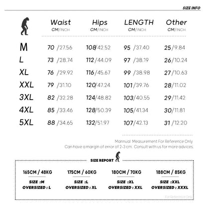 Bonsir High Street Men's Large Pocket Cargo Pants Fashion Design Elastic Waist Oversized Casual Pants Hip Hop Male Trousers