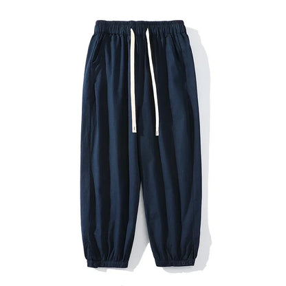 sanyamk  -  Mens Harem Pants Straight Streetwear Loose Ankle Length Unisex Sweatpants