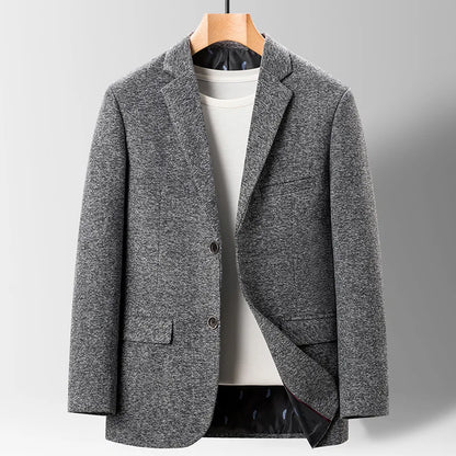 sanyamk Men Clothing High Quality Blazer Men's British Style Simple Fashion Casual Party Wear Gentleman's Suit Fitted Jacket