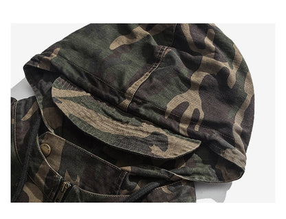 Bonsir Korean Style Hip Hop Military Camouflage Hoodie High Quality Streetwear Tactical Jacket Men Pullover Harajuku Tops Kpop Clothes