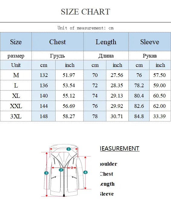 Bonsir Autumn/Winter Men's Parkas Warm Thicken Fashion Coat Oversize Casual Jacket Male Streetwear Hip Hop Coat Woman Parkas 3XL