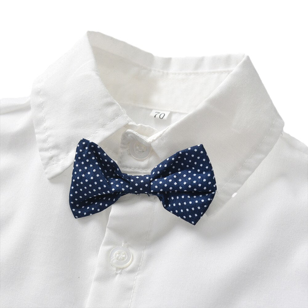 sanyamk Boy Suit Dress Long Sleeve Shirt Vest Trousers Gentleman Bow Tie Gentleman Suit Four Piece Set Of Boy Treasure