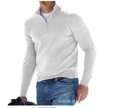 sanyamk Large Size Base Shirt Spring Autumn European American Hot Selling Long Sleeved Cashmere Sweater Clothes Men's Quality Pullover