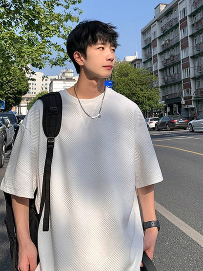 sanyamk Summer Unisex Asual Suit Men's Hong Kong Style Short SleeveT-shirt Korean Streetwear Casual Preppy Shorts Two Piece Set