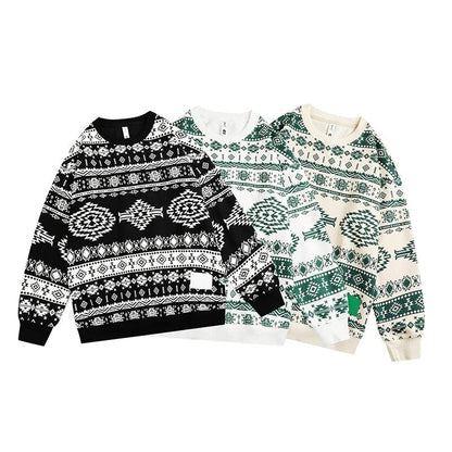 Bonsir Spring Oversize Vintage Sweatshirt Coat Print Baggy Pullovers Men Fashion Korean Causal Hoodies Jacket Clothing Male Female 4XL