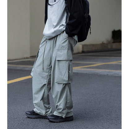 Bonsir Privathinker Spring Summer 2023 Men's Cargo Pants Large Pockets Fashion High Street Trousers Man Hip Hip Male Wide Leg Pants