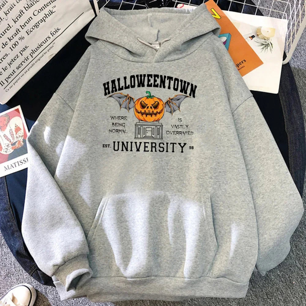 sanyamk Halloween Town Pumpkin Party Hoodies Male Loose Casual Pullovers Comfortable Fashion Autumn Winter Sweatshirts Fleece Men Hoodie