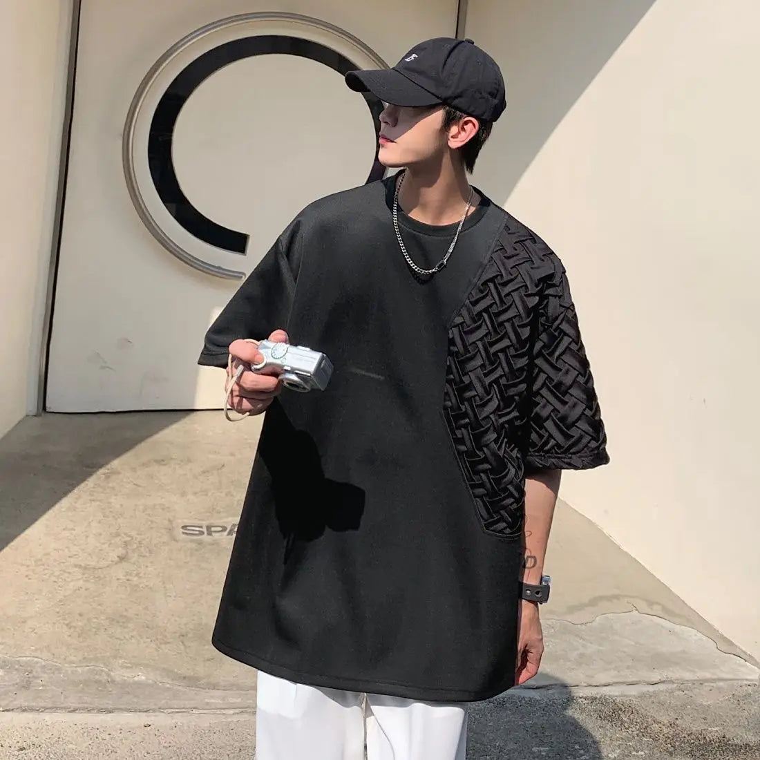 sanyamk  - Summer T-shirts Men Clothing Casual All-match Fashion Baggy Cool Streetwear Hip Hop Japanese Kpop Stylish T Shirt