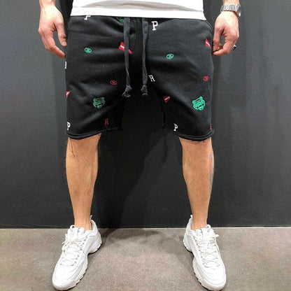 Bonsir New men's summer shorts Trendy High Street Fashion Embroidered Casual Shorts homme jogger sports shorts Male basketball